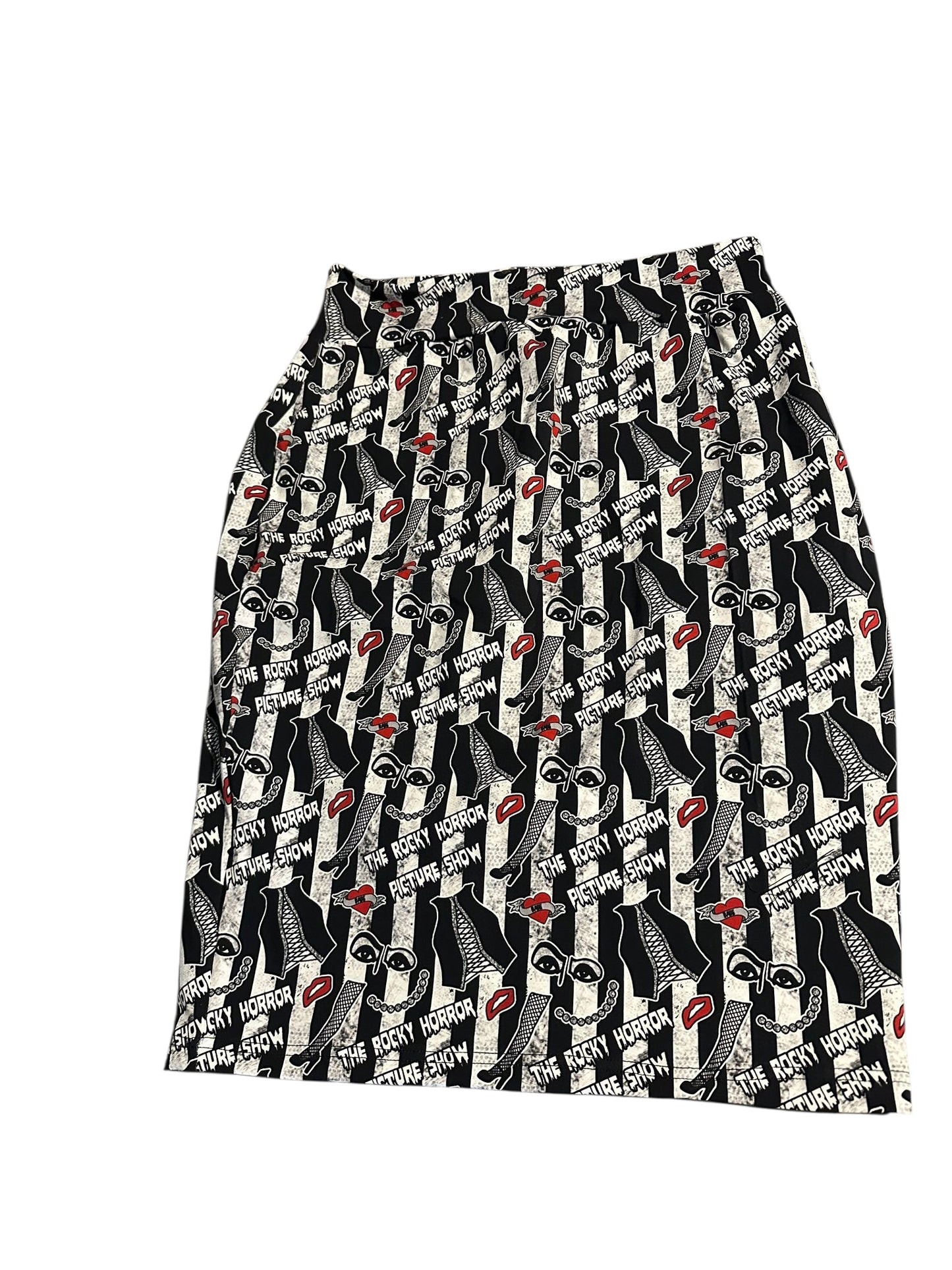 XL Rocky Horror Knee Length Skirt