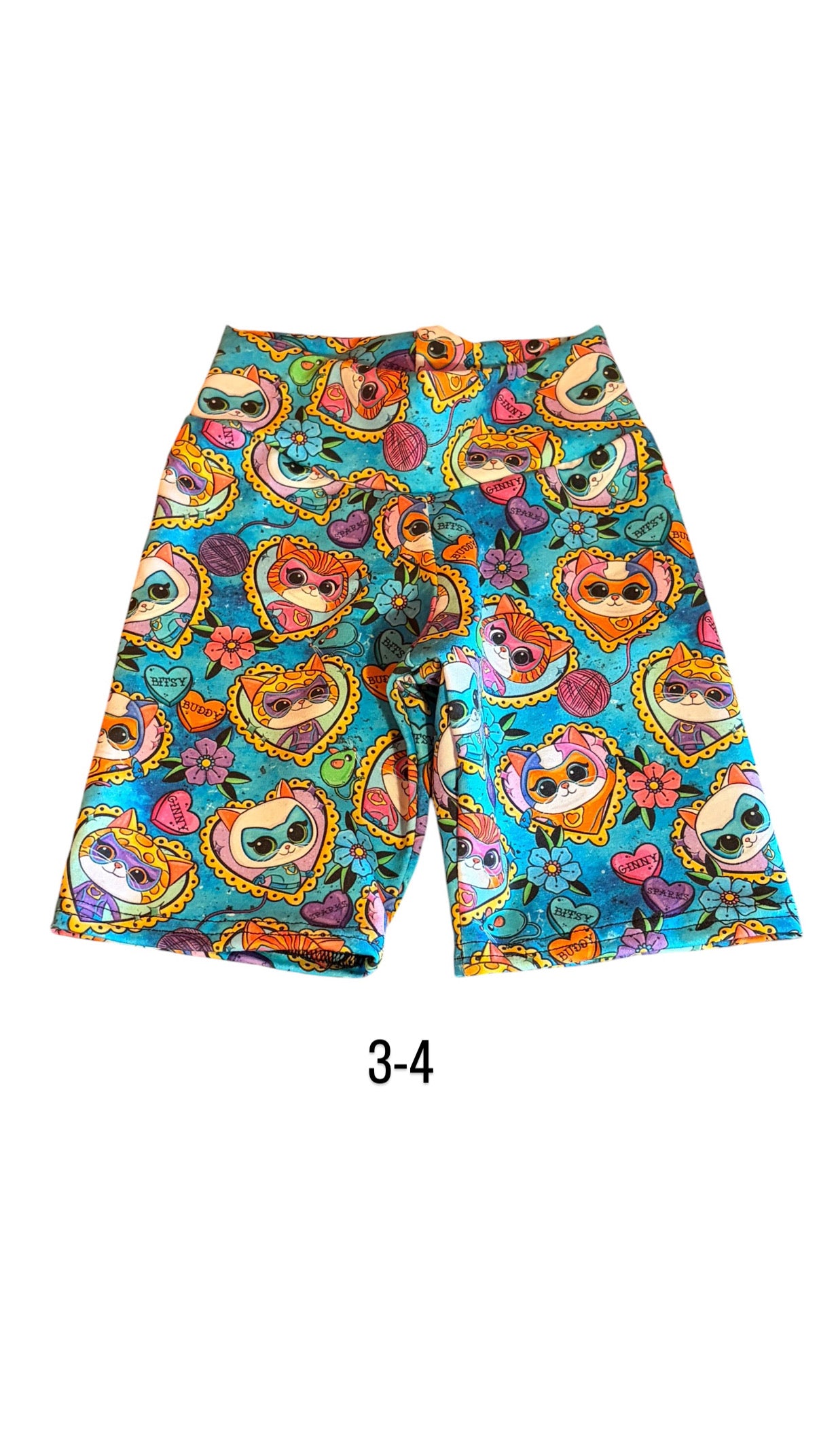 3-4 Super Kitties Cycle Shorts