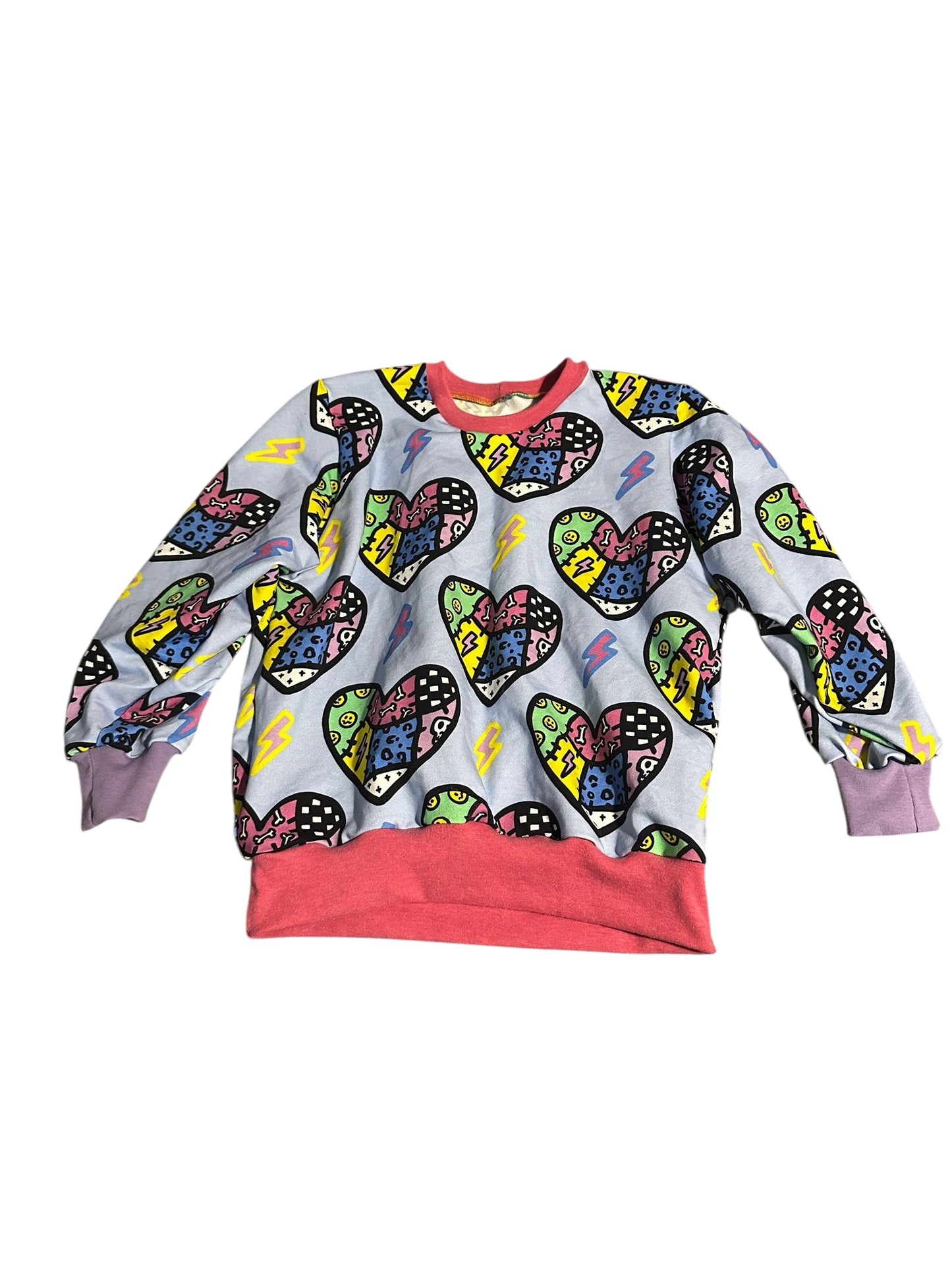 5-6 Alty Patchy Hearts Sweater