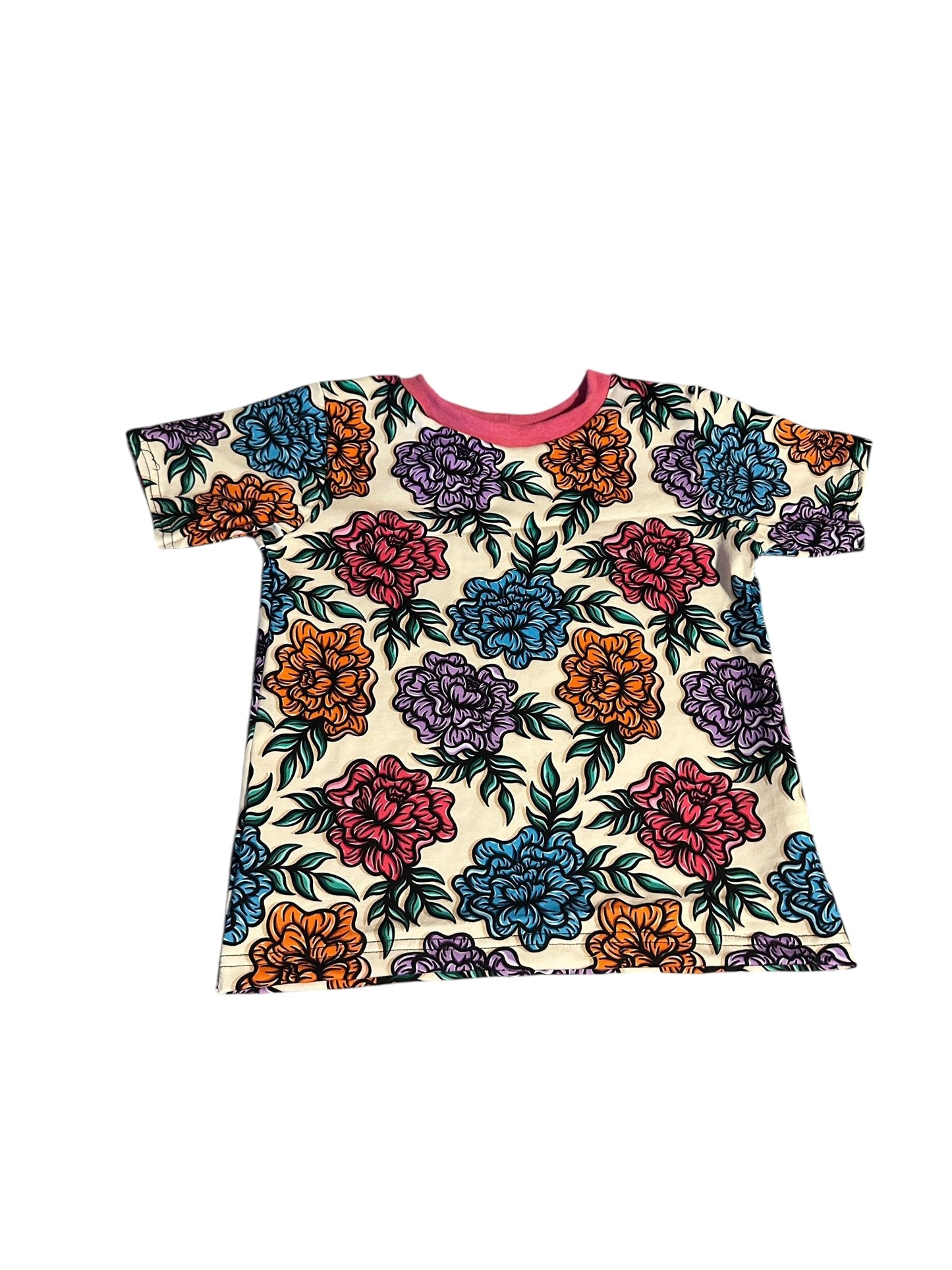 3-4 Peonies Baggy Tee