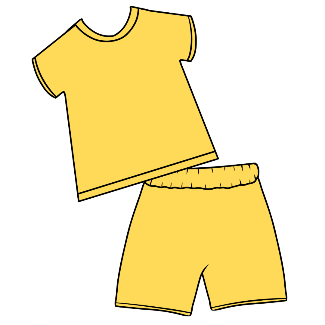 Swim Shorts And Tee Set- Halloween Drop