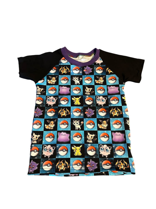 8-9 Poke Check Raglan