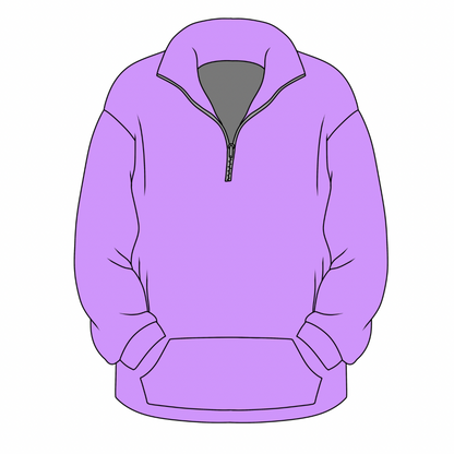 Womens Quarter Zip- Halloween Drop