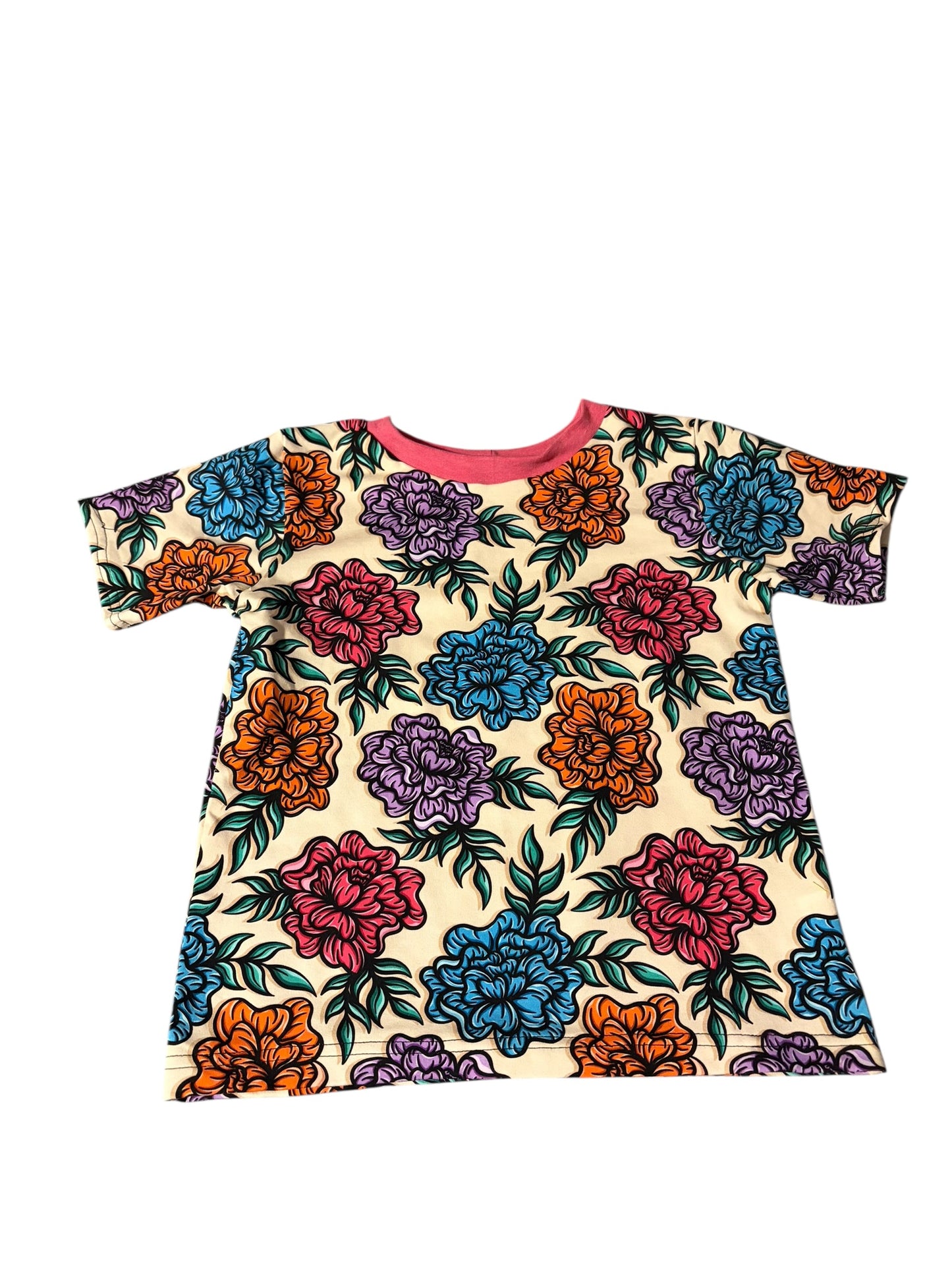 3-4 Peonies Baggy Tee