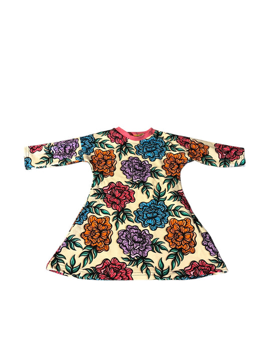 3-6 Months Peonies A Line Dress
