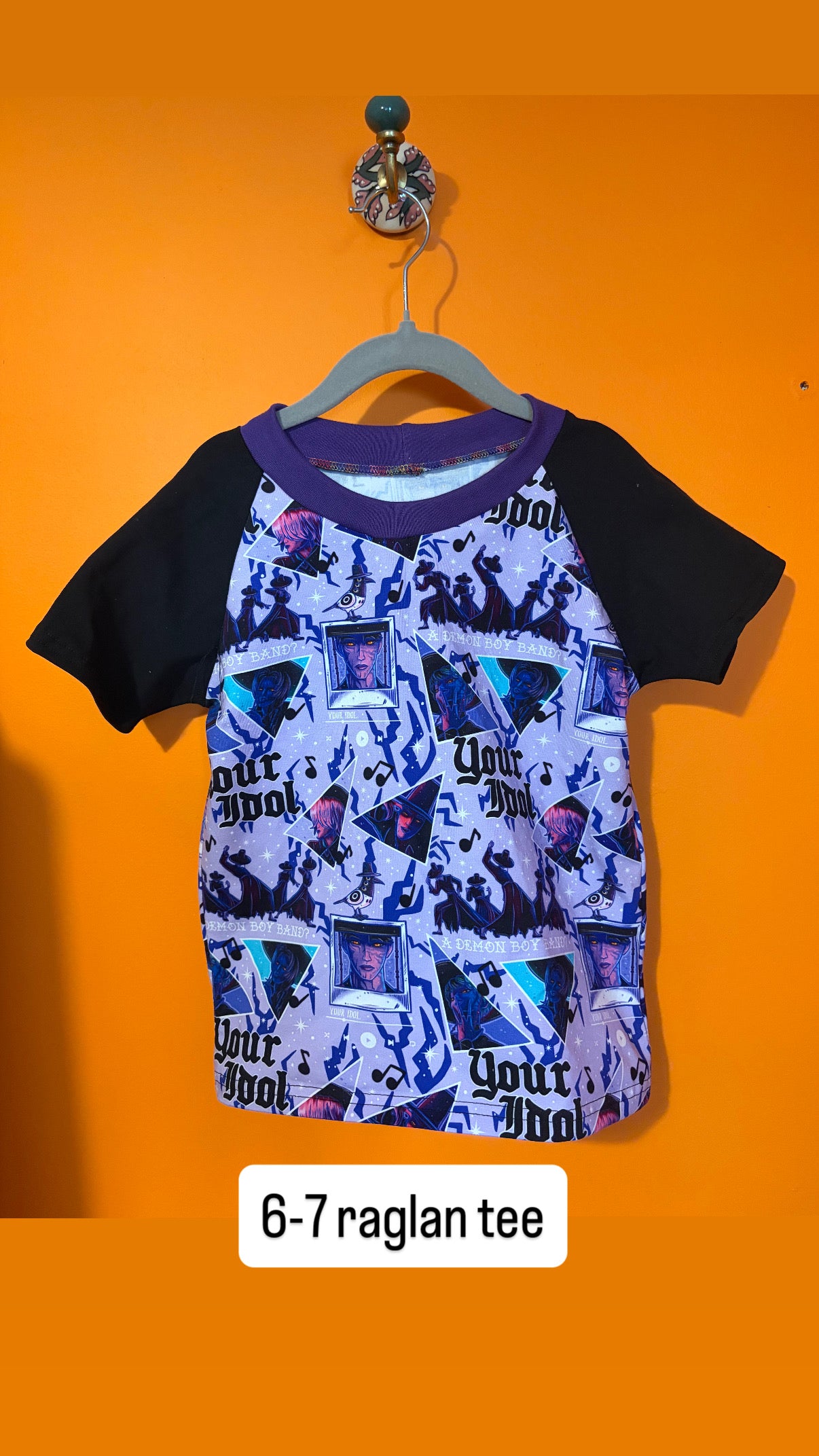6-7 Demon Boys Raglan Tee (Slim Fit)