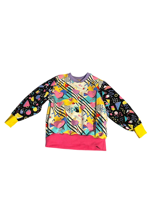 3-4 Arcade Hearts Sweater