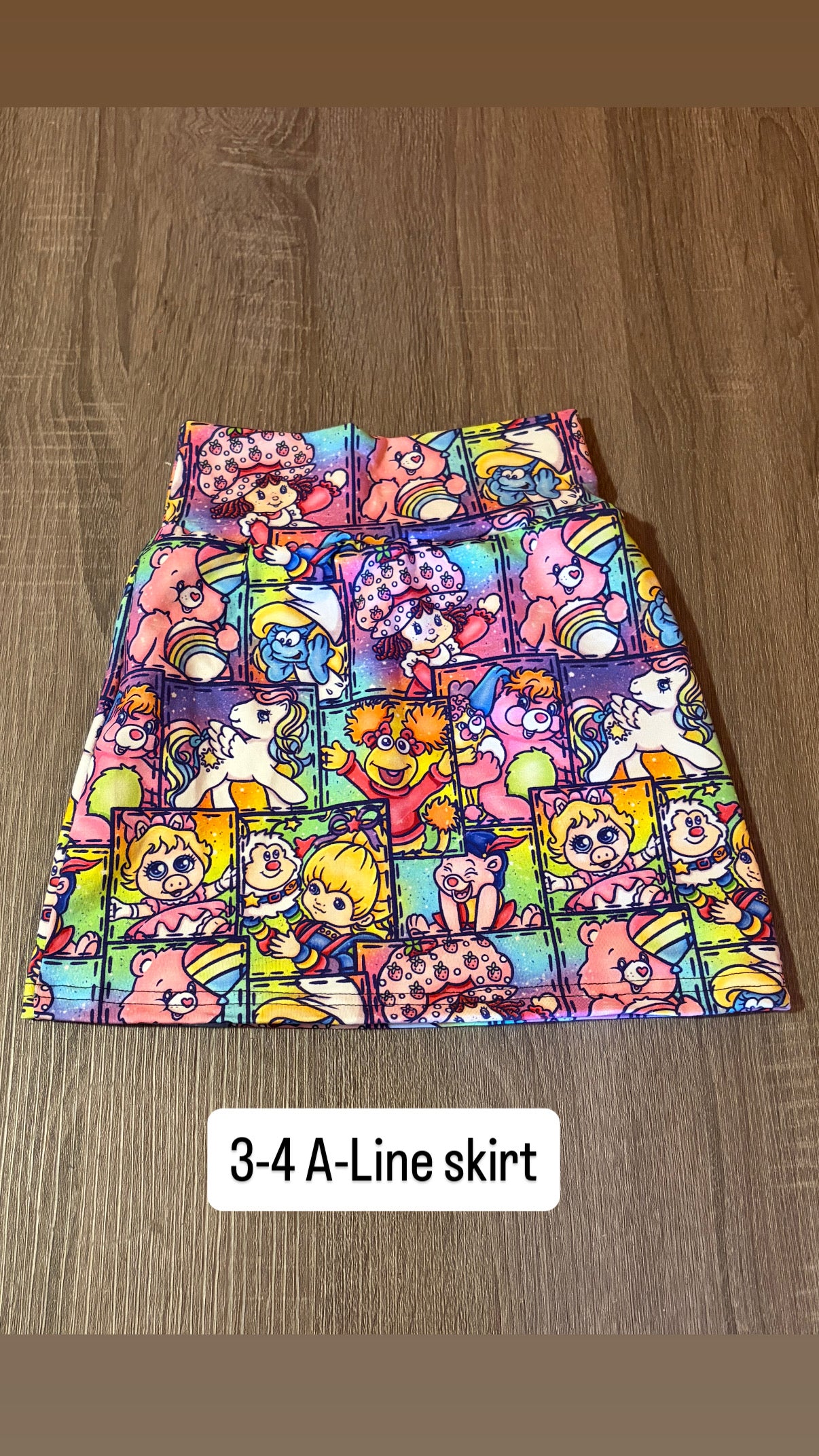 3-4 Eighties Nostalgia A-Line Skirt