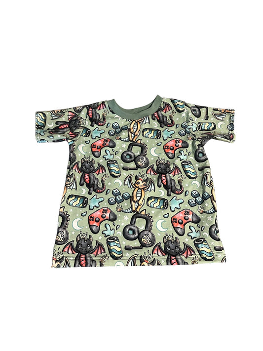 4-5 Gamer Dragon Baggy Tee