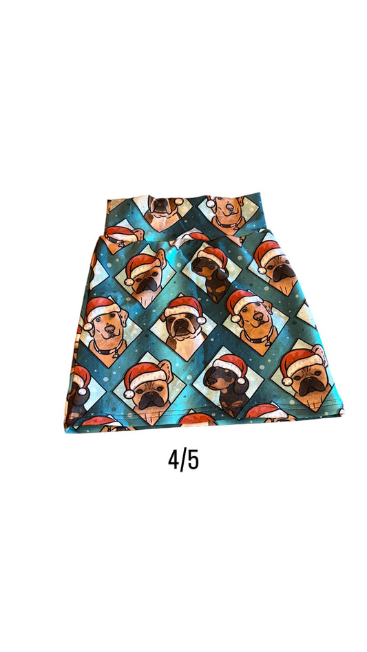 4-5 Santa Paws A-Line Skirt