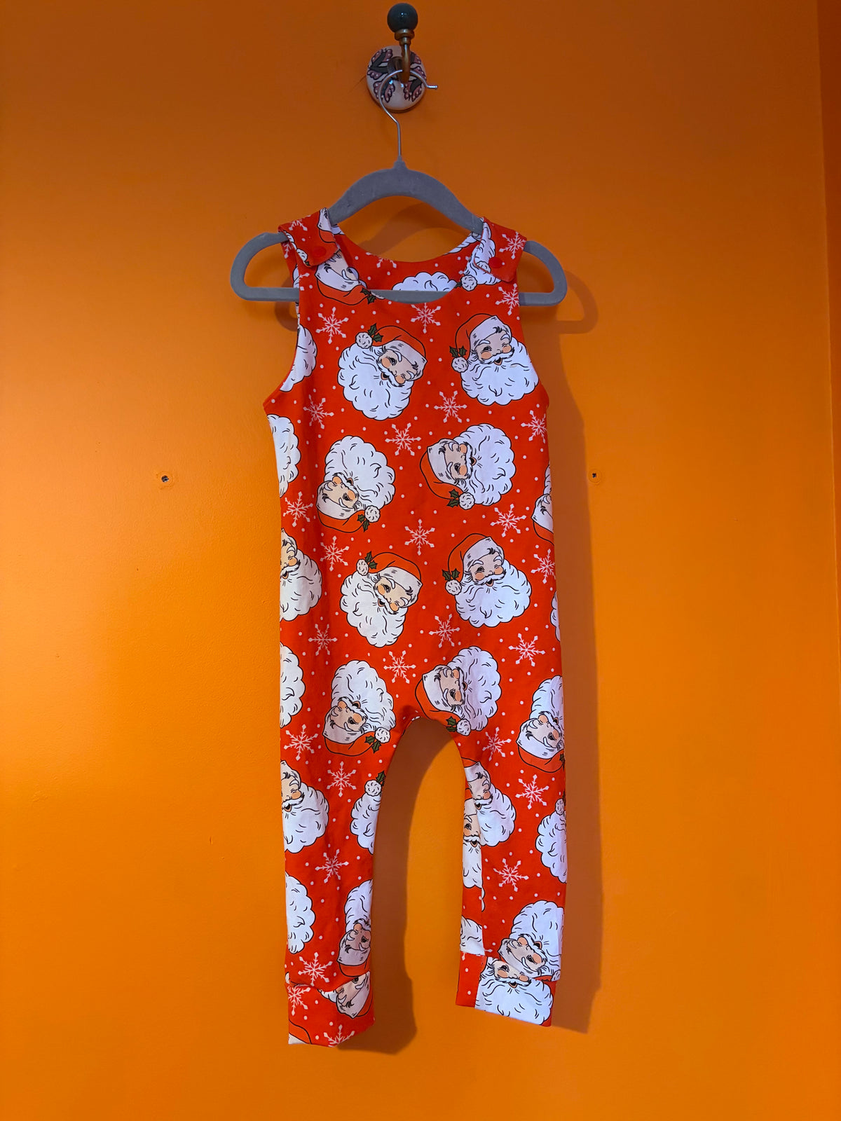 12-18 Romper- Santa Trad