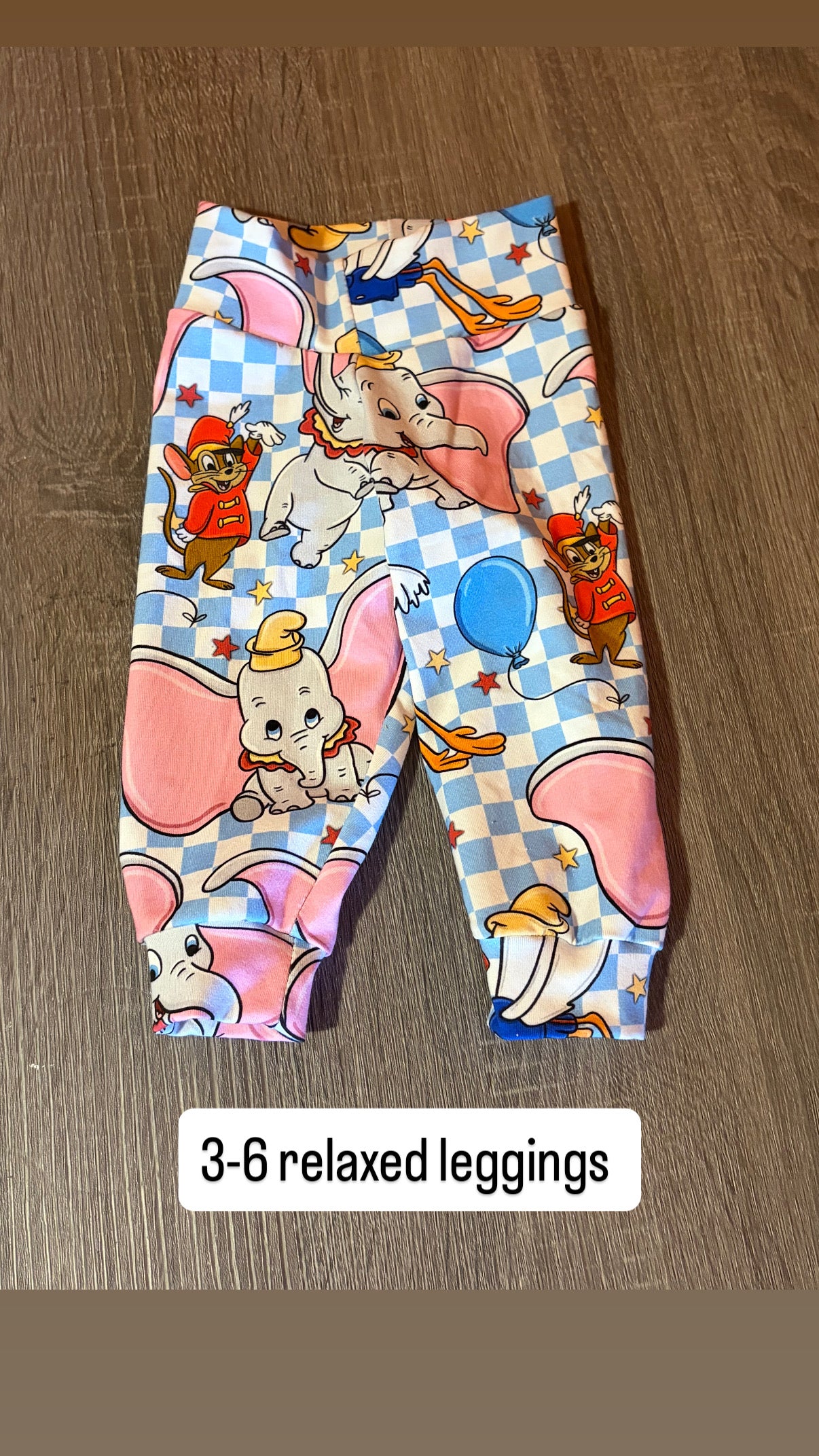 3-6 Months Dumbo Relaxed Leggings