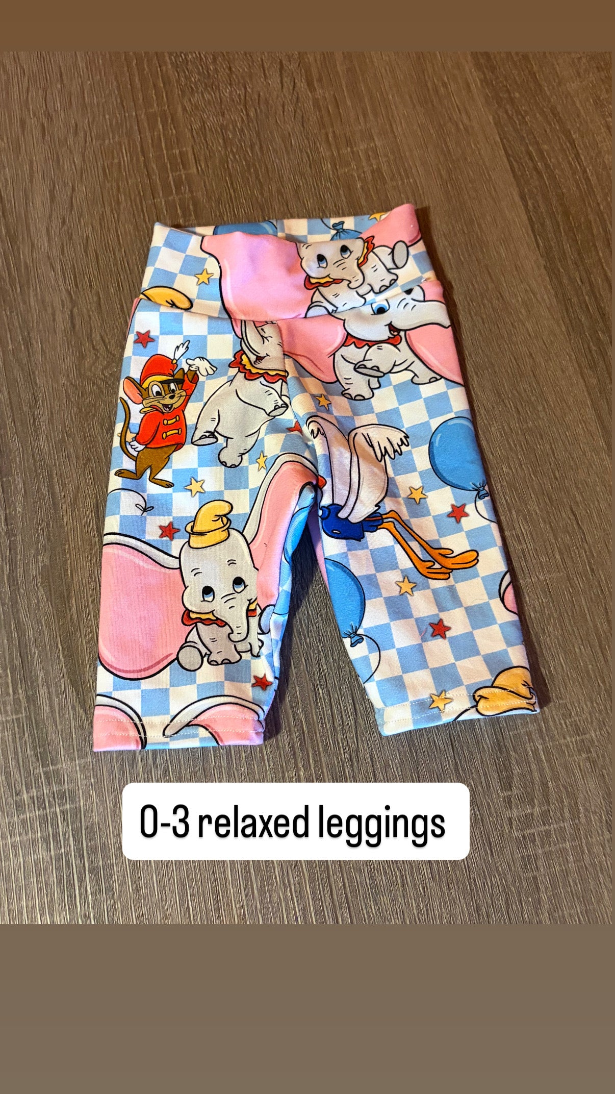 0-3 Dumbo Relaxed Leggings