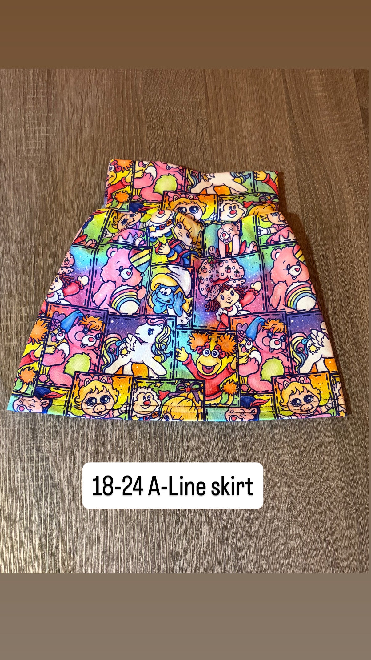 18-24 Eighties Nostalgia A-Line Skirt