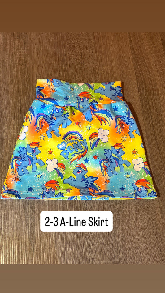2-3 Rainbow Dash A-Line Skirt