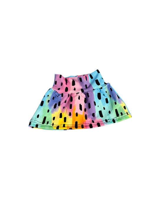 0-3 Splatter Stripes Skirt