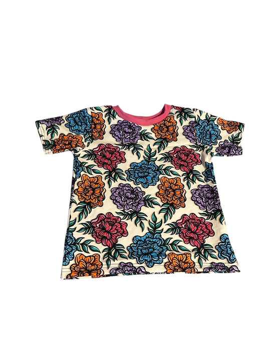 3-4 Peonies Baggy Tee
